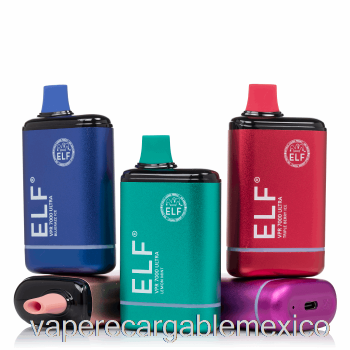 Vape Recargable Elf Vpr 7000 Ultra Desechable Tropical Rainbow Blast